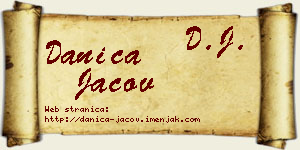 Danica Jačov vizit kartica